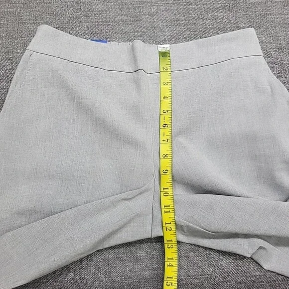 Hilary Radley Womens Pull On Ankle Pants with Pockets Large Size Heather Gray - Picture 3 of 9